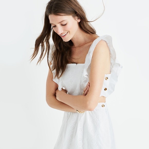 madewell white eyelet dress